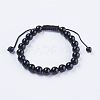 Adjustable Nylon Cord Braided Bead Bracelets BJEW-F308-55A-1