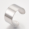 304 Stainless Steel Cuff Rings STAS-T045-22B-P-3