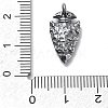 925 Sterling Silver Pendants with Jump Rings STER-R001-03S-03-3
