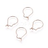 304 Stainless Steel Hoop Earrings Findings LS-STAS-H436-02RG-1