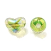 Two Tone UV Plating Transparent Acrylic European Beads OACR-F004-06I-2