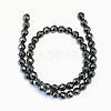 Non-magnetic Synthetic Hematite Beads Strands G-S086-5mm-2