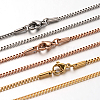 304 Stainless Steel Box Chain Venetian Chain Necklaces NJEW-I065-13-1