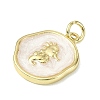 Ocean Theme Brass Enamel Pendants KK-H270-06G-01-2