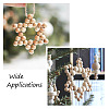 Elecrelive 2Pcs 2 Style Christmas Theme Wood Pendant Decorations HJEW-EL0001-01B-10