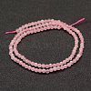 Natural Rose Quartz Beads Strands X-G-F460-35-2
