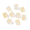 Frosted Glass Beads with Golden Glitter Powder DGLA-NH001-6mm-01A-1