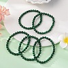 Synthetic Malachite(Dyed) Bead Stretch Bracelets BJEW-K212-A-031-1