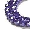 Electroplate Opaque Glass Beads Strands EGLA-A035-P6mm-A09-3
