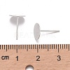 925 Sterling Silver Flat Pad  Stud Earring Findings STER-K167-045G-S-3