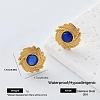 304 Stainless Steel Resin Stud Earrings for Women OH3456-4-1