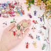 60Pcs 4 Style Electroplate Glass & Imitation Pearl Acrylic Pendants FIND-SC0004-04-3