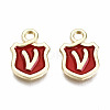 Alloy Enamel Charms ENAM-T012-03V-RS-2