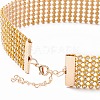 7 Row Crystal Rhinestone Choker Necklace NJEW-F289-01B-G-3