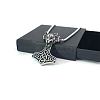 Stainless Steel Wolf Viking Hammer Pendant Necklaces for Men GA8808-1