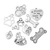 Dog Theme Tibetan Style Alloy Charms TIBEP-CJ0001-01-3