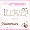 10Pcs DIY Mother's Day Unfinished Wood Word Love Pendants DIY-SP0006-79-2