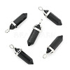 Natural Black Obsidian Double Terminated Pointed Pendants G-F295-04K-3
