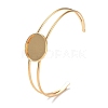 Ion Plating(IP) 304 Stainless Steel Bracelets Setting Making BJEW-B090-03D-G-1