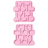 2Pcs DIY Cake Topper Food Grade Silicone Molds DIY-CJ0002-14-1