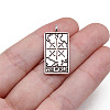 Tibetan Style Alloy Pendants TARO-PW0001-01D-1