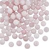 Frosted Natural Rose Quartz Round Beads Strands G-OC0003-57A-1