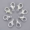 Silver Color Plated Zinc Alloy Lobster Claw Clasps X-E103-S-1