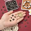 200Pcs 10 Styles Zinc Alloy Bead Caps FIND-CJ0004-70-4