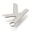 Non-Tarnish 201 Stainless Steel Charms X-STAS-C021-06P-K-3