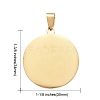 304 Stainless Steel Pendants LS-STAS-I140-17G-4