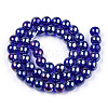 Electroplate Transparent Glass Beads Strands GLAA-T032-T4mm-AB15-8