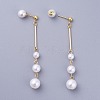 Plastic Imitation Pearl Dangle Earrings EJEW-JE03724-3