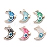 Alloy Enamel Pendants ENAM-F143-03-G-1