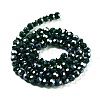 Electroplate Transparent Glass Beads Strands EGLA-A035-T6mm-A10-2