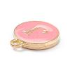 Golden Plated Alloy Enamel Charms X-ENAM-Q437-14J-2