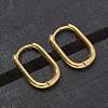 Ion Plating(IP) 304 Stainless Steel Oval Hoop Earrings EJEW-M218-02A-G-5