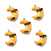 Halloween Opaque Resin Pendants RESI-B011-11-1