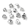 60Pcs 12 Style Tibetan Style Alloy European Beads TIBEB-FS0001-05-3