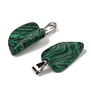 Synthetic Malachite Pendants G-B127-01P-05-3