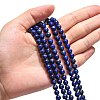 Natural Lapis Lazuli Beads Strands X-G-G423-6mm-AB-4