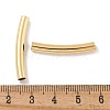 Brass Curved Tube Beads KK-H503-04G-02-3