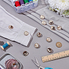 12Pcs 2 Colors Zinc Alloy Resin Shank Buttons BUTT-AR0001-31-4