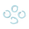 Spray Painted Iron Open Jump Rings IFIN-T017-04B-10-1