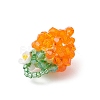 Glass Seed Beaded Pendants PALLOY-MZ01238-01-4