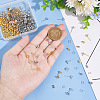 Unicraftale 120Pcs 2 Color Iron Ball Stud Earring Findings DIY-UN0004-38-3