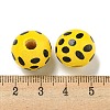 Printed Wood European Beads WOOD-G022-18I-3