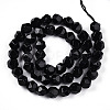 Natural Obsidian Beads Strands X-G-T139-8mm-50-2