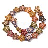 Painted Glass Beads Strands X-GLAA-B037-12B-12B-2