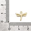 Brass Micro Pave Clear Cubic Zirconia Charms CU-CBA3D76-03G-01-3