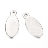 201 Stainless Steel Stamping Blank Tag Pendants X-STAS-S058-40-1